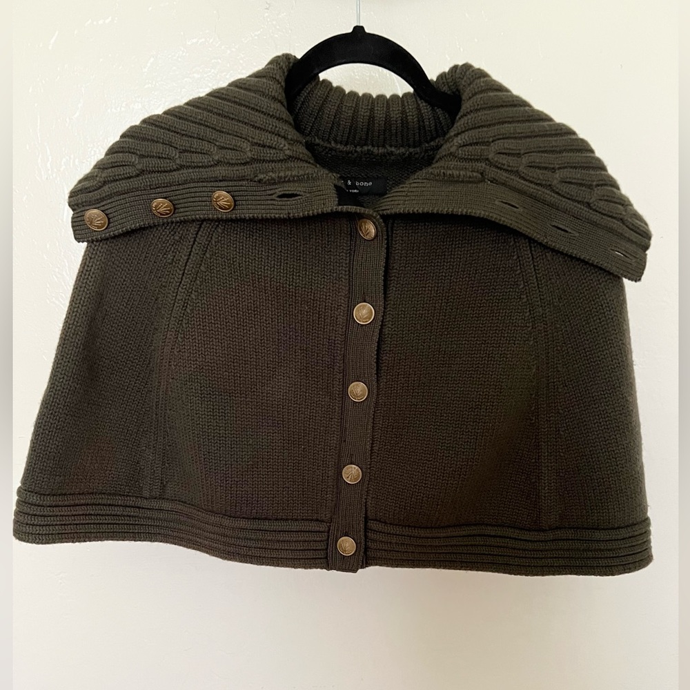 *RARE * rag & bone 100% cashmere sweater-capelet